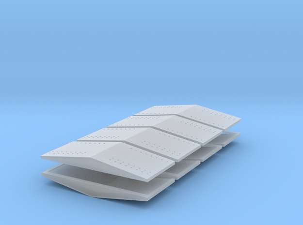 #5a  Ballast Car End Roofs in Smooth Fine Detail Plastic