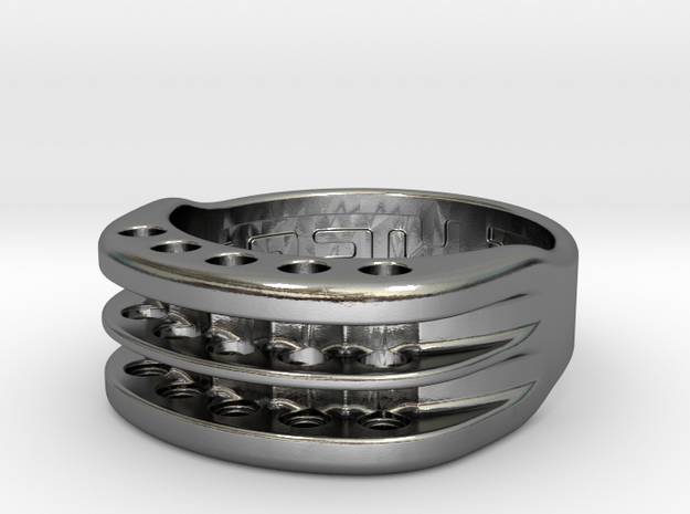 US10 Ring XVI: Tritium in Polished Silver
