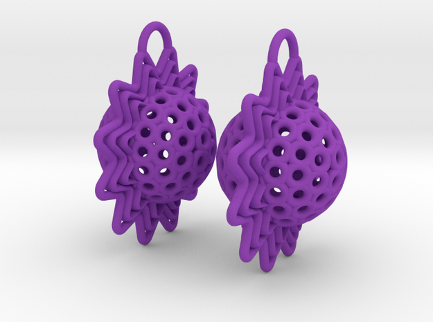 AstrosphaeraEarrings in Purple Processed Versatile Plastic
