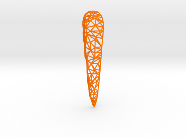 Wired Carrot in Orange Processed Versatile Plastic