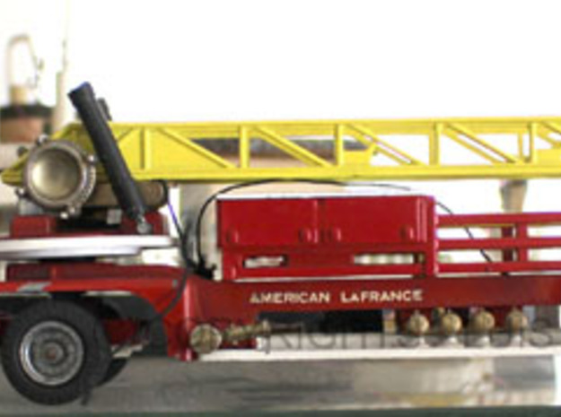 Corgi Ladder 11.4cm - American La France part  in Yellow Processed Versatile Plastic