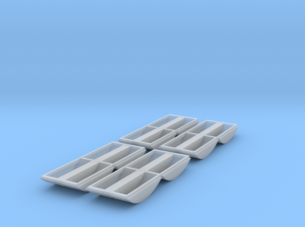 N Scale Aluminator Tubs in Tan Fine Detail Plastic