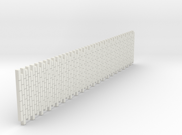 A-nori-bricks-narrow-tall80-sheet-1a in White Natural Versatile Plastic