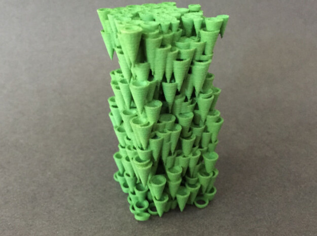 Cone Forest in Green Processed Versatile Plastic