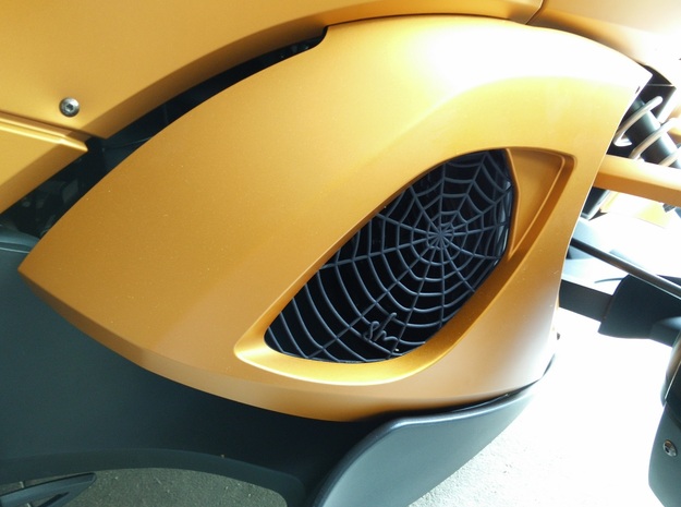 Can-Am Spyder Radiator Hole Cover SIGNATUR 2.0 in Black Natural Versatile Plastic