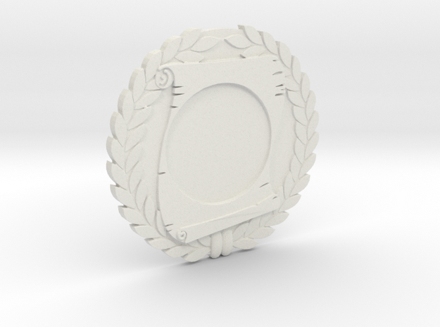 Immortan Joe "Scroll" Badge / Medal in White Natural Versatile Plastic