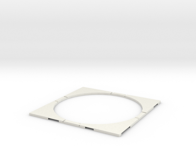 T-32-wagon-turntable-168d-100-corners-flat-1a in White Natural Versatile Plastic