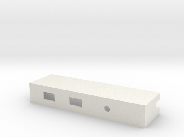 Drop-in Switch Holder with LED Hole - 1590B in White Natural Versatile Plastic