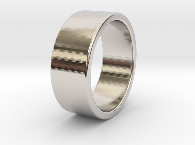  Brutus - Ring - US 9.75 - 19,5 mm inside diameter in Rhodium Plated Brass: 9.75 / 60.875