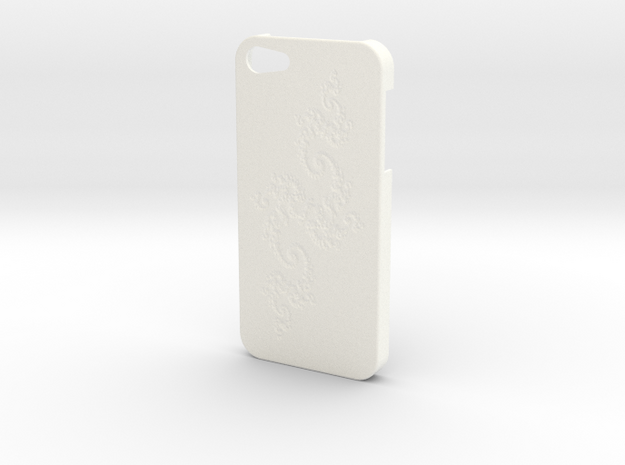 Julia Set Fractal - Iphone 5 Case in White Processed Versatile Plastic