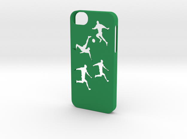 Iphone 5/5s soccer case in Green Processed Versatile Plastic