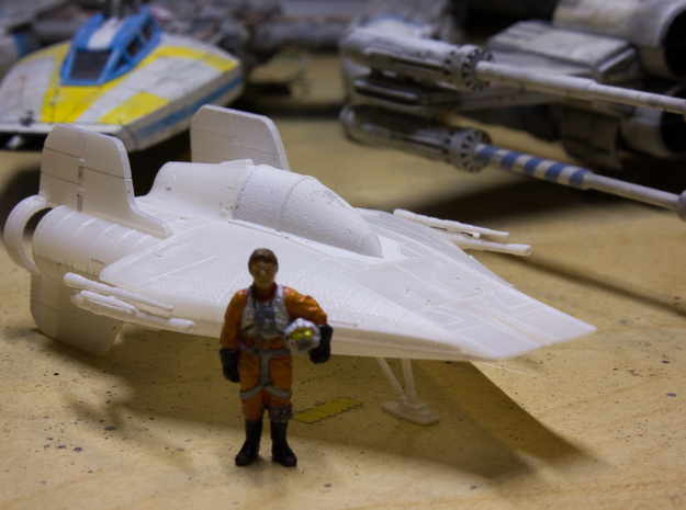 A-Wing 1/72 scale in Clear Ultra Fine Detail Plastic