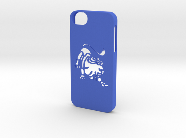 Iphone 5/5s leo case in Blue Processed Versatile Plastic