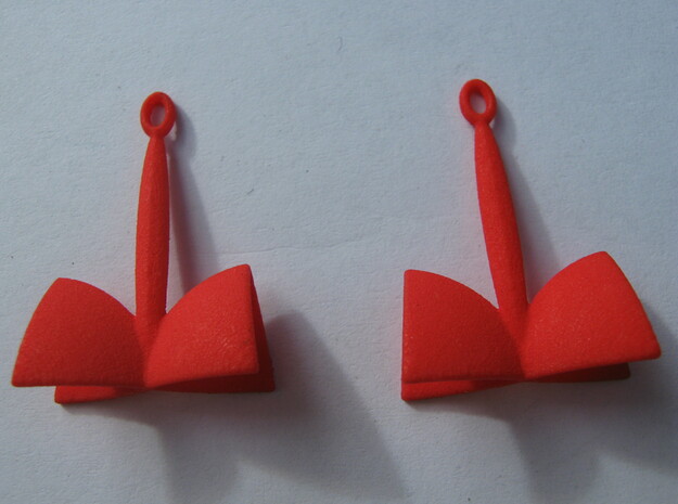 SOH Earrings 1 in Red Processed Versatile Plastic