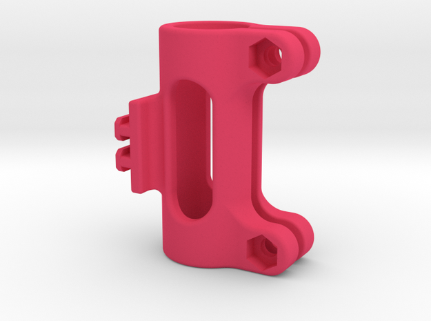Contour T-Rail 5/8" Pipe/Pole Mount Style 2 in Pink Processed Versatile Plastic