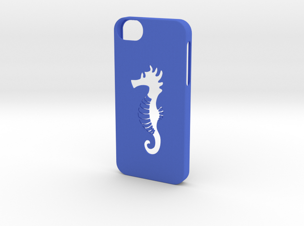 Iphone 5/5s hippocampus case in Blue Processed Versatile Plastic
