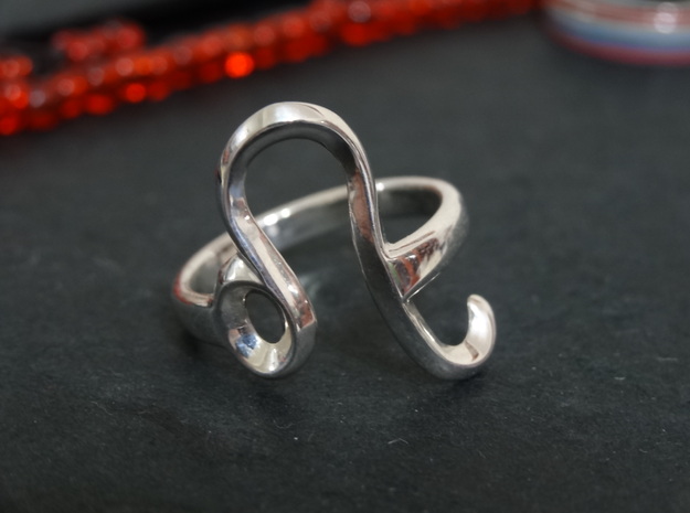 Ring for Leo in Polished Silver