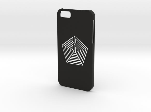 Iphone 6 Labyrinth case in Black Natural Versatile Plastic