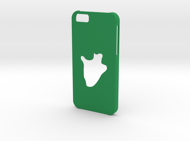 Iphone 6 Burundi Case in Green Processed Versatile Plastic