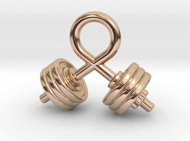Strength Of The Bodybuilder in 14k Rose Gold Plated Brass