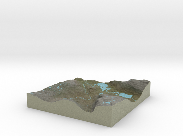 Terrafab generated model Fri Jul 17 2015 01:25:05  in Full Color Sandstone