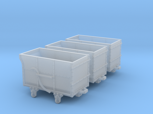 3x FR Dandy wagons in Smooth Fine Detail Plastic