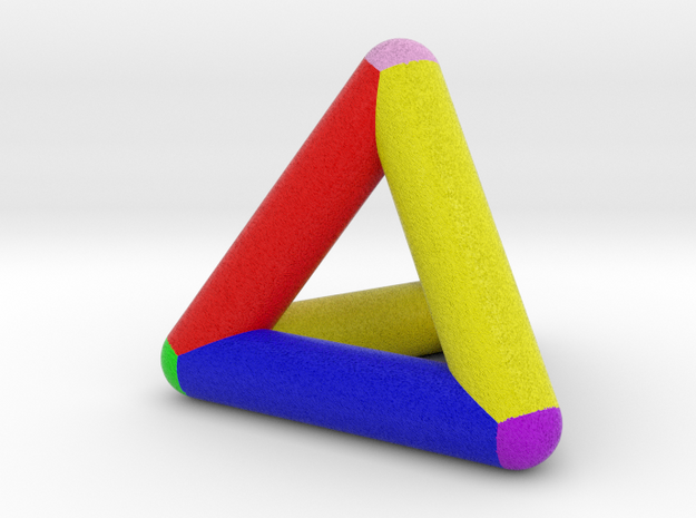 0278 Tetrahedron V&E (full color) in Full Color Sandstone