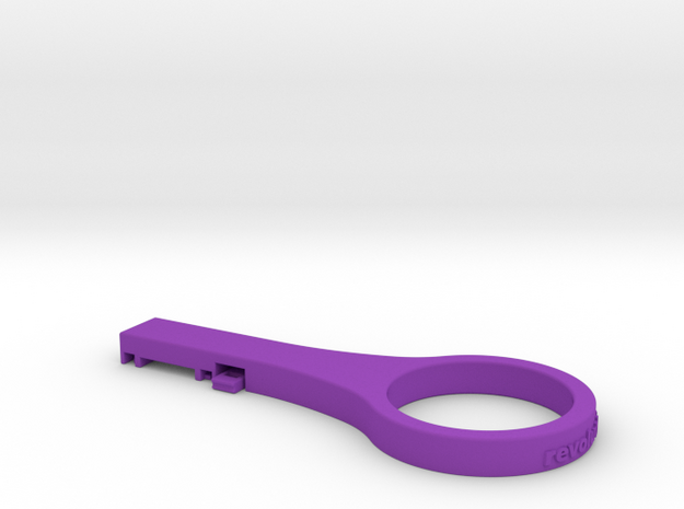 Di2 Junction 'A' Clip / 5 mm Headset Spacer 0° in Purple Processed Versatile Plastic