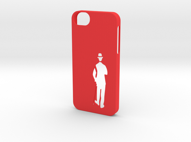iPhone 5/5s Case Charlie Chaplin in Red Processed Versatile Plastic