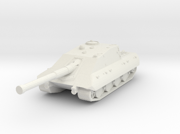Panzerkampfwagen E-100 Krokodil Tank Destroyer (1/ in White Natural Versatile Plastic