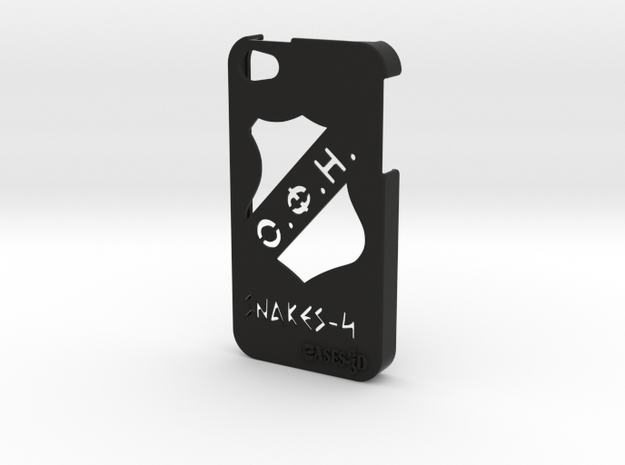 Iphone 5/5s  case OFI and logo in Black Natural Versatile Plastic