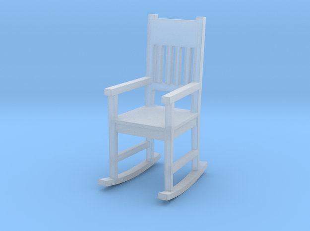 Miniature 1:48 Rocking Chair in Tan Fine Detail Plastic