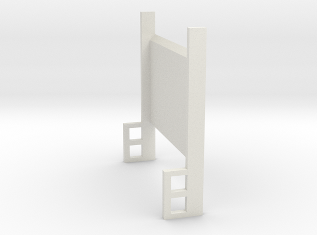 Lift Gate Up Position 1-87 HO Scale in White Natural Versatile Plastic