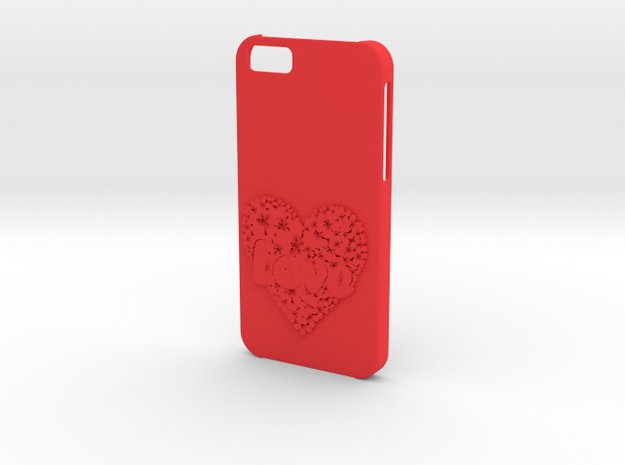 Iphone 6  case Love in Red Processed Versatile Plastic
