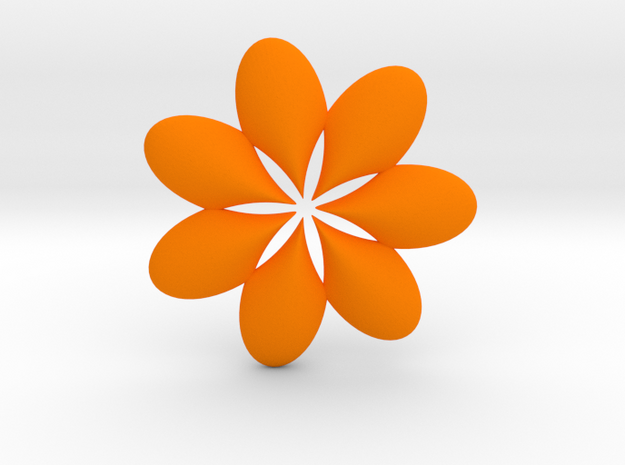 0295 AntisymmetricTorus (p=6.0) 3cm #015 in Orange Processed Versatile Plastic