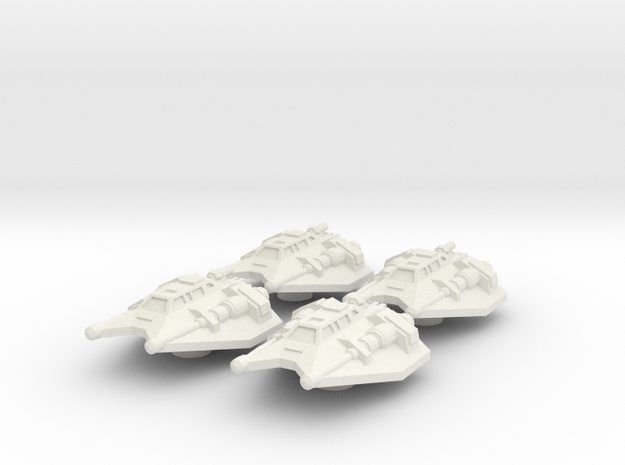 4x Snowspeeder 1/270  in White Natural Versatile Plastic