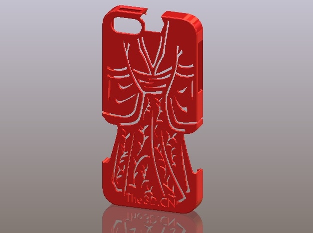 iPhone5_The Chinese Style -- Ancient costume 03 in Red Processed Versatile Plastic