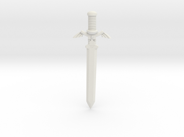 Hero Sword in White Natural Versatile Plastic