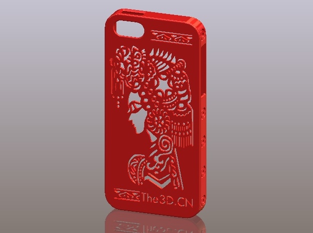 iPhone5_The Chinese Style--Traditional Opera 01 in Red Processed Versatile Plastic