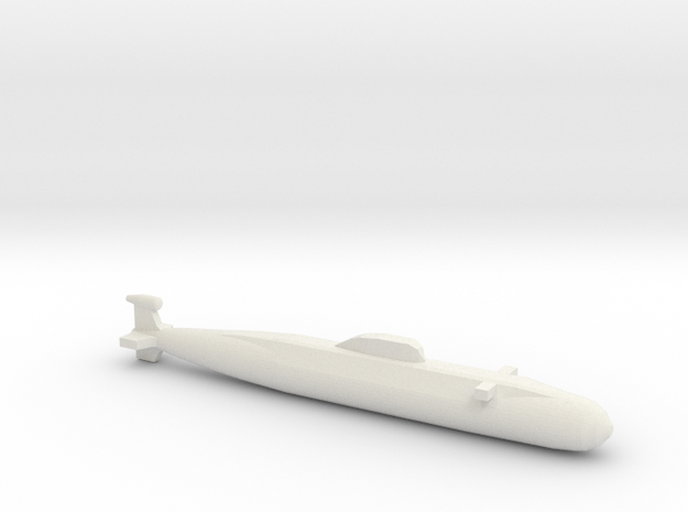 Victor Class SSN, Full Hull, 1/2400 in White Natural Versatile Plastic