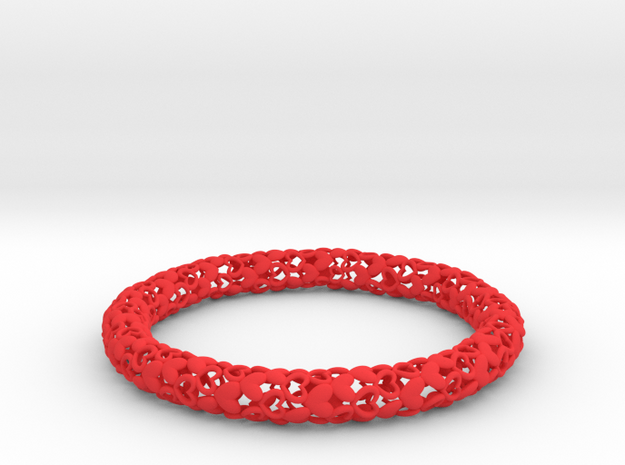 Heart By Heart Bracelet in Red Processed Versatile Plastic