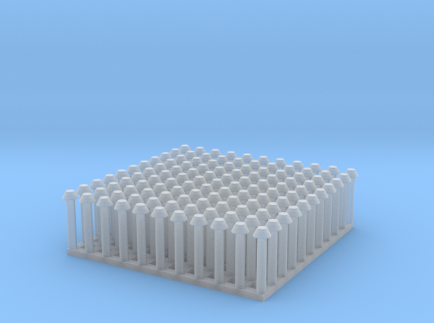 1:24 Conical Rivet Set (Size: 1") in Smooth Fine Detail Plastic