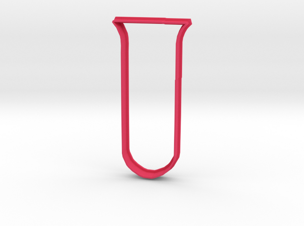 Test Tube cookie cutter in Pink Processed Versatile Plastic