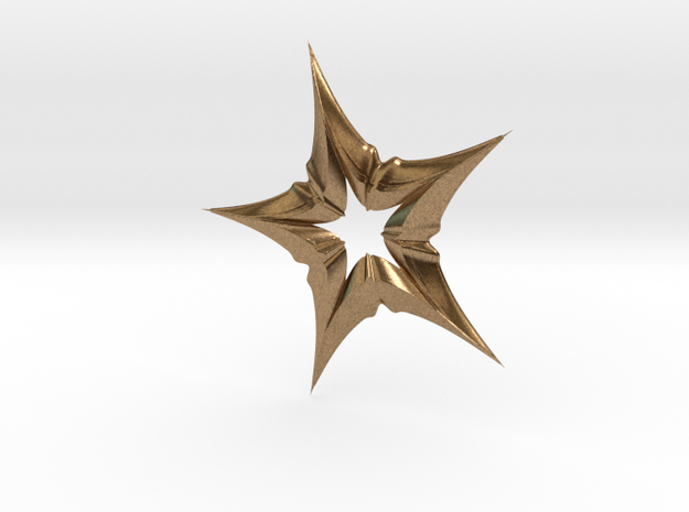 Star In A Star Distortion in Natural Brass