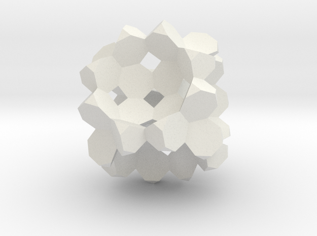 Heptagon-3D-Fill in White Natural Versatile Plastic