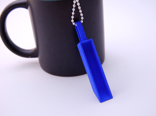 Pendant Teaspoon 1 tsp in Blue Processed Versatile Plastic