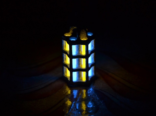 Tritium Lantern 5C (3x25mm Vials) in Polished Nickel Steel