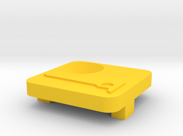 MTB High Mount Cover Countersunk V4.0. Baarn De Na in Yellow Processed Versatile Plastic