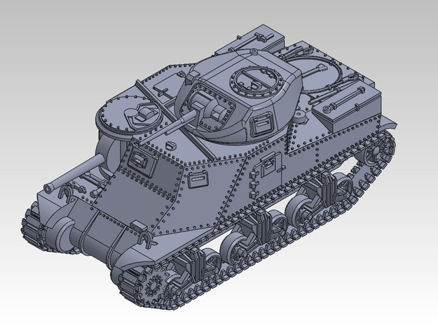 1/87 Cruiser Tank M3 Grant in Tan Fine Detail Plastic