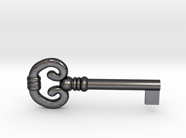 Shadowmire Key in Polished and Bronzed Black Steel